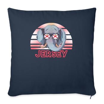 Jersey - Sofa pillowcase 17,3'' x 17,3'' (45 x 45 cm) - navy - Front