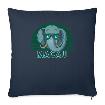 Macau - Sofa pillowcase 17,3'' x 17,3'' (45 x 45 cm) - navy - Front