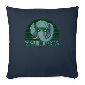 Mauritania - Sofa pillowcase 17,3'' x 17,3'' (45 x 45 cm) - navy - Front