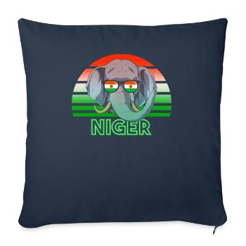 Niger - Sofa pillowcase 17,3'' x 17,3'' (45 x 45 cm) - navy - Front