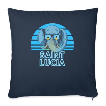 St. Lucia - Sofakissenbezug 45 x 45 cm - Navy - Vorne