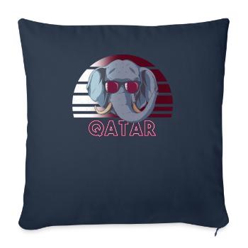 Qatar - Sofa pillowcase 17,3'' x 17,3'' (45 x 45 cm) - navy - Front