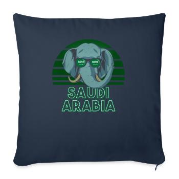Saudi Arabia - Sofa pillowcase 17,3'' x 17,3'' (45 x 45 cm) - navy - Front