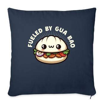 Gua Bao Asiatisches Essen Liebhaber China Vietnam Kawaii - Sofakissenbezug 45 x 45 cm - Navy - Vorne