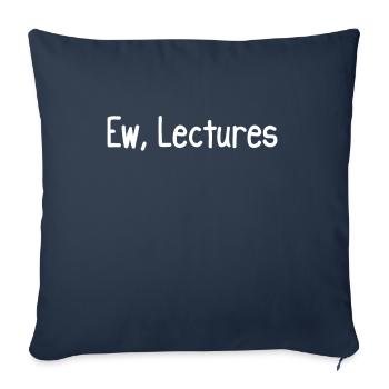 Ew, Lectures - Sofa pillowcase 17,3'' x 17,3'' (45 x 45 cm) - navy - Front