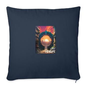Lost Places- City - Sofa pillowcase 17,3'' x 17,3'' (45 x 45 cm) - navy - Front