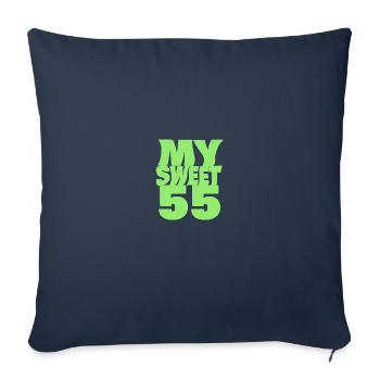 Sweet 55 - Sofa pillowcase 17,3'' x 17,3'' (45 x 45 cm) - navy - Front