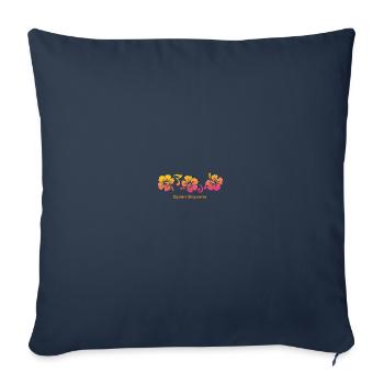 Spain Espana Hibiscus Souvenir Vacation - Sofa pillowcase 17,3'' x 17,3'' (45 x 45 cm) - navy - Front