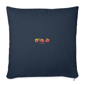 Ocho Rios Jamaica Hibiscus Souvenir Vacation - Sofa pillowcase 17,3'' x 17,3'' (45 x 45 cm) - navy - Front