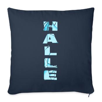 Hall Germany City Font Skyline Home - Sofa pillowcase 17,3'' x 17,3'' (45 x 45 cm) - navy - Front