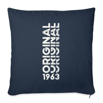 60th Birthday Man Woman Original Vintage 1963 - Sofa pillowcase 17,3'' x 17,3'' (45 x 45 cm) - navy - Front