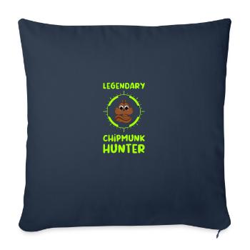 Jäger Squirrel Eichhörnchen Geschenk - Sofakissenbezug 45 x 45 cm - Navy - Vorne