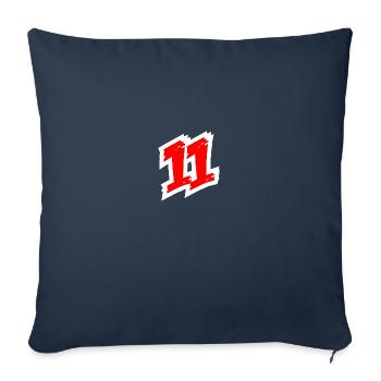 SPORT CHANCE 11 LUCKY NUMBER FOOTBALL SOCCER - Housse de coussin décorative 45 x 45 cm - bleu marine - Devant