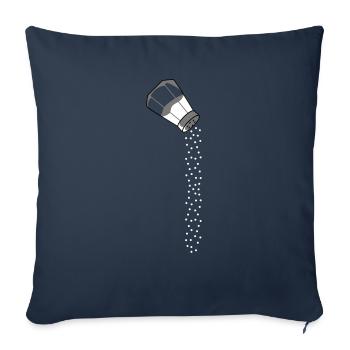 Conception de sel tombant - Housse de coussin décorative 45 x 45 cm - bleu marine - Devant