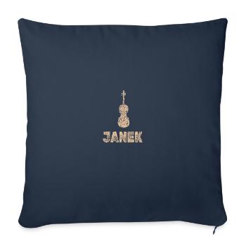 Janek als Bratsche - Sofakissenbezug 45 x 45 cm - Navy - Vorne