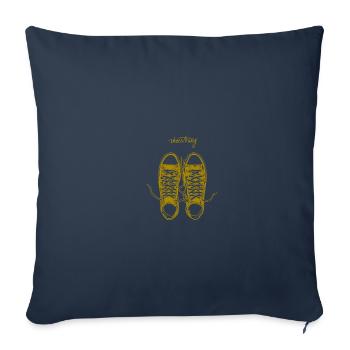 Sneaker shoestring - Sofa pillowcase 17,3'' x 17,3'' (45 x 45 cm) - navy - Front