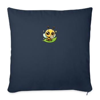 Biene Karikatur 7 - Sofakissenbezug 45 x 45 cm - Navy - Vorne