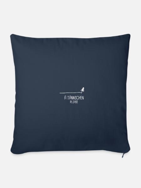 Attention please. Lustig Witziger Spruch & Sprüche - Sofakissenbezug 45 x 45 cm - Navy