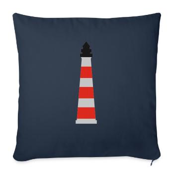 phare - Housse de coussin décorative 45 x 45 cm - bleu marine - Devant