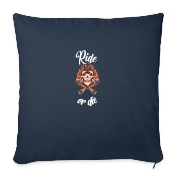 ride or die - Housse de coussin décorative 45 x 45 cm - bleu marine - Devant