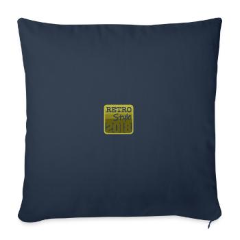 Style 2018 - Housse de coussin décorative 45 x 45 cm - bleu marine - Devant