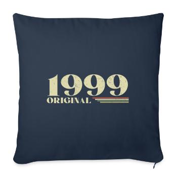 Original 1999 Jahrgang 1999 Retro Geburtstag 1999 - Sofakissenbezug 45 x 45 cm - Navy - Vorne