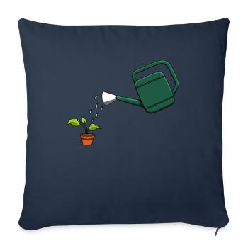 Garden gardening watering flowers plant - Sofa pillowcase 17,3'' x 17,3'' (45 x 45 cm) - navy - Front