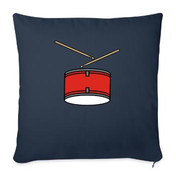 Drum drums drums drummer gift - Sofa pillowcase 17,3'' x 17,3'' (45 x 45 cm) - navy - Front