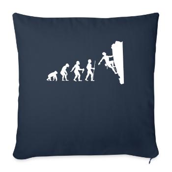 Klettern Bouldern Sportklettern Berge Geschenk - Sofakissenbezug 45 x 45 cm - Navy - Vorne