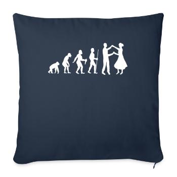Tanz Tanzen Tänzerin Ballett Ballerina Musik - Sofakissenbezug 45 x 45 cm - Navy - Vorne