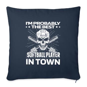 Softball Lustig - Sofakissenbezug 45 x 45 cm - Navy - Vorne