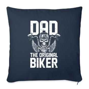Motorrad Biker Motorbike Motorcycle Dad - Sofa pillowcase 17,3'' x 17,3'' (45 x 45 cm) - navy - Front