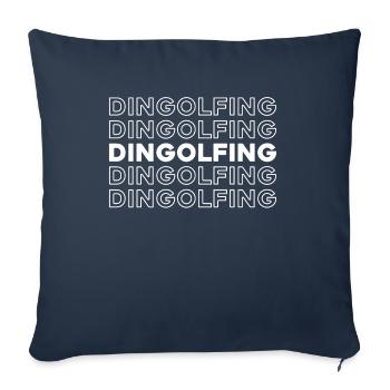 German city of Dingolfing, Bavaria - Sofa pillowcase 17,3'' x 17,3'' (45 x 45 cm) - navy - Front