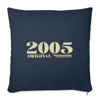 Original 2005 Vintage 2005 Retro Anniversary 2005 - Sofa pillowcase 17,3'' x 17,3'' (45 x 45 cm) - navy - Front