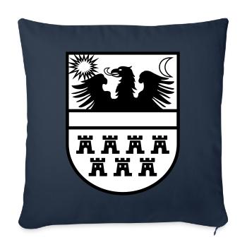 Wappen Siebenbürgen zweifarbig - Sofakissenbezug 45 x 45 cm - Navy - Vorne