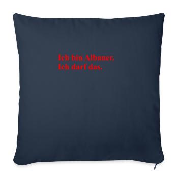 Albaner Geschenk Albanien Idee - Sofakissenbezug 45 x 45 cm - Navy - Vorne