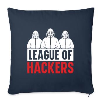 Programmeur Coder Développeur de logiciels - Housse de coussin décorative 45 x 45 cm - bleu marine - Devant