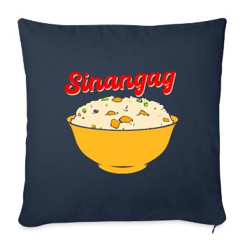 Philippines - Sinangag - Sofa pillowcase 17,3'' x 17,3'' (45 x 45 cm) - navy - Front