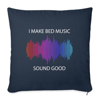 Ingénieur du son Tontechniker - Housse de coussin décorative 45 x 45 cm - bleu marine - Devant