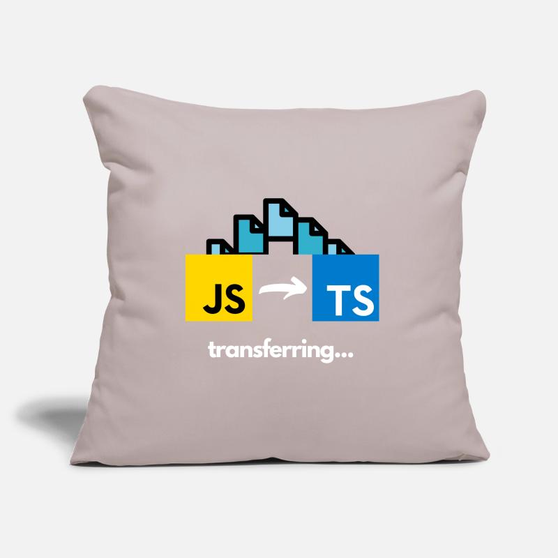 Transfert de Javascript à Typescript Housse de coussin décorative 45 x 45 cm