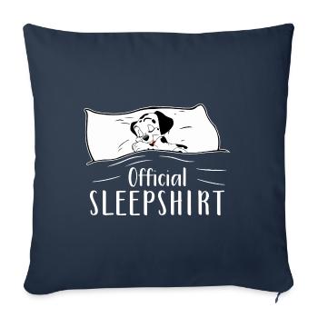 Chemise de nuit officielle Nice Little Dalmatian - Housse de coussin décorative 45 x 45 cm - bleu marine - Devant