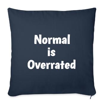 Normal is overrated - Sofa pillowcase 17,3'' x 17,3'' (45 x 45 cm) - navy - Front