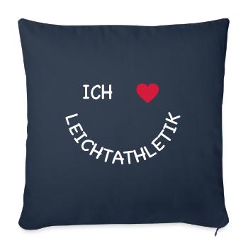 Leichtathletik - Sofakissenbezug 45 x 45 cm - Navy - Vorne