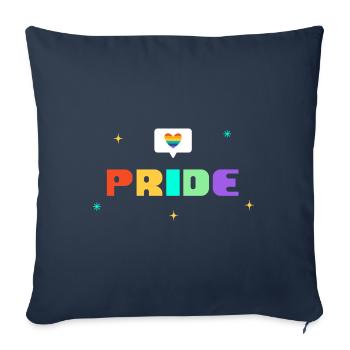 PRIDE Emoji - Sofakissenbezug 45 x 45 cm - Navy - Vorne