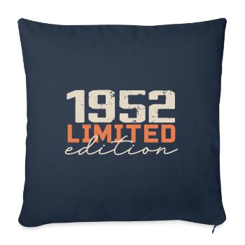 Born in 1952 | Vintage 1952 Retro Anniversary - Sofa pillowcase 17,3'' x 17,3'' (45 x 45 cm) - navy - Front