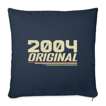 Born in 2004 Vintage 2004 Retro Birthday 2004 - Sofa pillowcase 17,3'' x 17,3'' (45 x 45 cm) - navy - Front