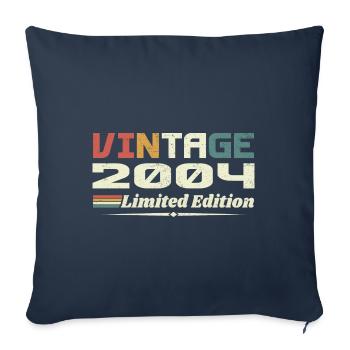 Jahrgang 2004 Geschenk 2004 Geburtstag 2004 Retro - Sofakissenbezug 45 x 45 cm - Navy - Vorne