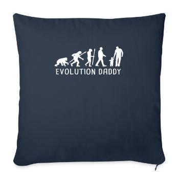 Evolution Daddy Vater Papa - Sofakissenbezug 45 x 45 cm - Navy - Vorne