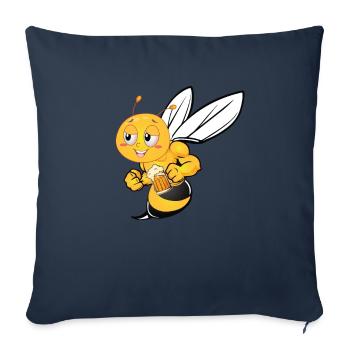 Biene Imker Bienen Geschenk Shirt - Sofakissenbezug 45 x 45 cm - Navy - Vorne