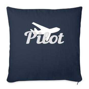 Pilot Piloten - Sofakissenbezug 45 x 45 cm - Navy - Vorne